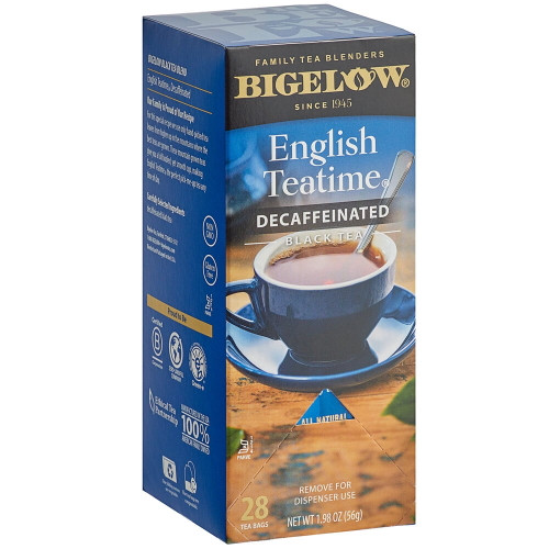 Bigelow English Teatime Decaffeinated Tea Bags - 28/box
