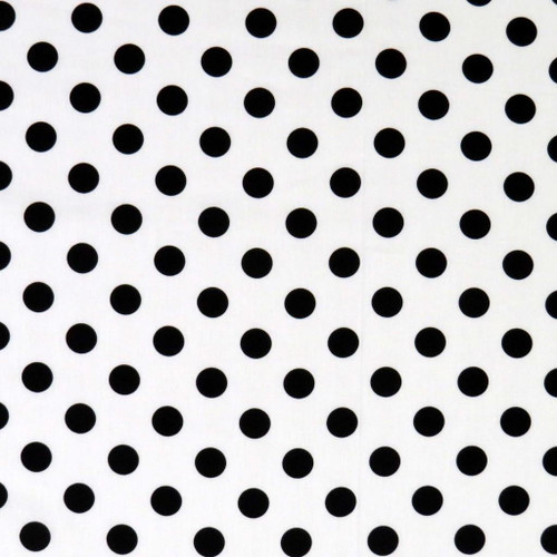 Sheetworld Fitted 100% Cotton Percale Bassinet Sheet 15 X 33, Black Polka Dots