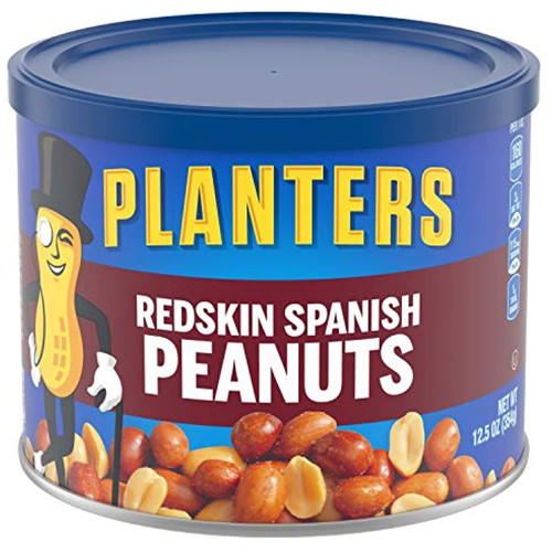 Planters Redskin Spanish Peanuts (6 Ct Pack, 12.5 Oz Canisters)