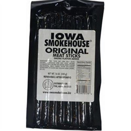 Iowa Smokehouse & Preferred Wholesale  16 Oz Original Flavor Meat Sticks - Pack Of 10