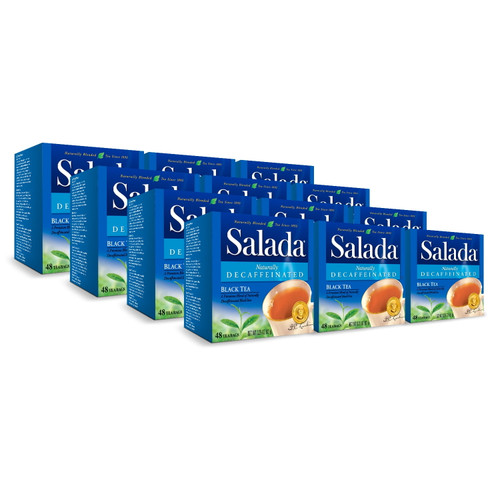 Salada Naturally Decaffeinated Black Tea 48ct - 12 Pack