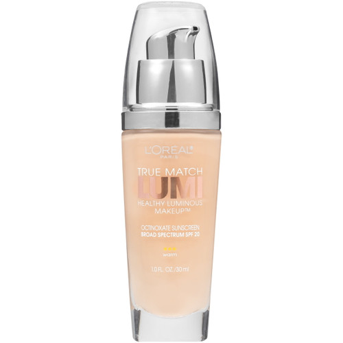 L'oreal Paris True Match Lumi Healthy Luminous Makeup Spf 19, W1-2 Porcelain/light Ivory, 1 Fl. Oz.
