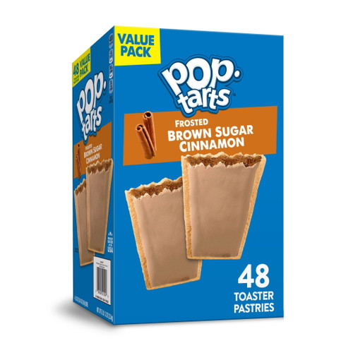 Pop-tarts Toaster Pastries, Frosted Brown Sugar, 81.2 Oz, 48 Count