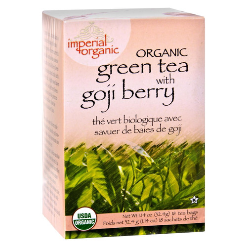 Uncle Lee's Imperial Organic Green Tea With Goji Berry 18 Tea Bags
