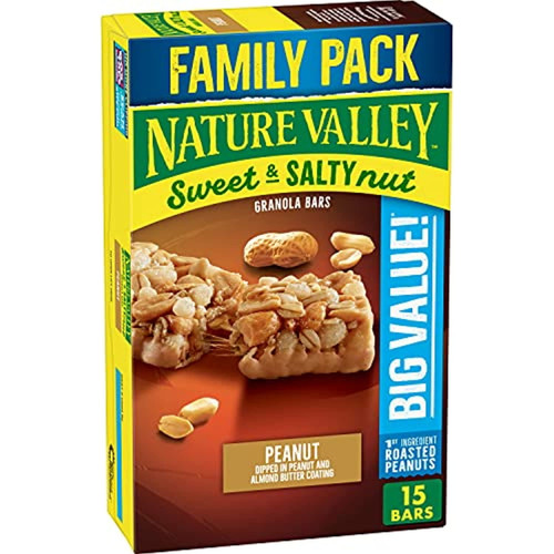 Nature Valley Granola Bars, Sweet And Salty Nut, Peanut Granola Bars, 18.5 Oz, 15 Ct