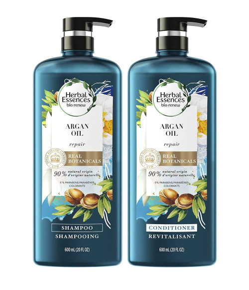 Herbal Essences Repairing Daily Shampoo & Conditioner With Argan Oil, Citrus & Creamy Vanilla Scent, Full Size Set, 2 Piece