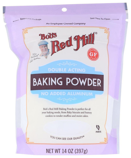 Bob's Red Mill, Baking Powder, Size 14 Oz No Artificial Ingredients Gluten Free (pack Of 4)