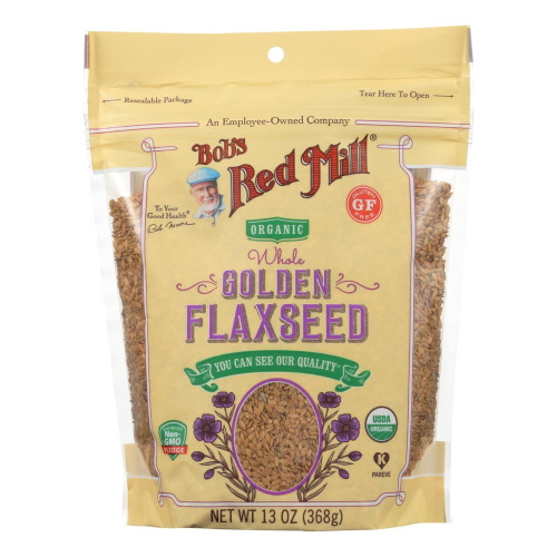 Bob’s Red Mill Organic Whole Golden Flaxseed, 13 Oz