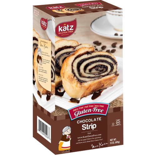 Katz Gluten Free Chocolate Strip | Gluten Free, Dairy Free, Nut Free, Soy Free, Kosher | (3 Pack, 14.8 Ounce Each)