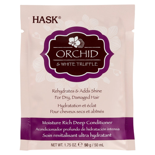 Hask Orchid & White Truffle Moisture Rich Sulfate-free Deep Conditioner With Woody Floral Scent, 1.75 Oz, Travel Size