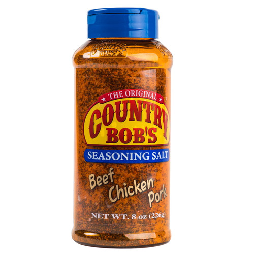 The Ctry Bob's Seasoning Salt For Barbecue & Seasoning, 8 Oz