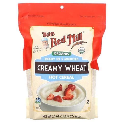 Bob's Red Mill, Organic Creamy Wheat Hot Cereal, 24 Oz