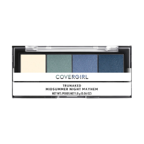 Covergirl Trunaked Quad Eyeshadow Palette, 765 Midsummer Night Mayhem, 0.06 Oz, Eyeshadow Palette, Eyeshadow, Eyeshadow Makeup, Shimmer Eyeshadow, Fade-proof Formula, Pigmented Shades