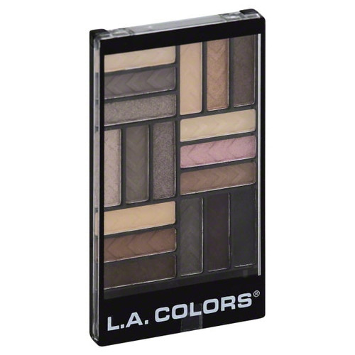 L.a. Colors 18 Color Eyeshadow Downtown Brown