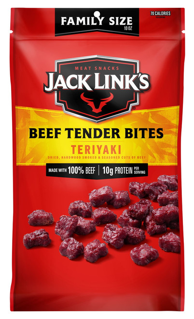 Jack Link's Beef  Jerky Tender Bites, Teriyaki, 10 Oz.