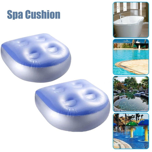 2pcs Spa And Hot Tub Booster Seat Cushion Inflatable Pad For Adults Kids Bathtub Massage Cushion Bathtub Massage Mat Waterproof Soft