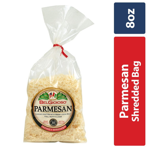 Belgioioso Freshly Shredded Parmesan Cheese, 8 Oz Bag