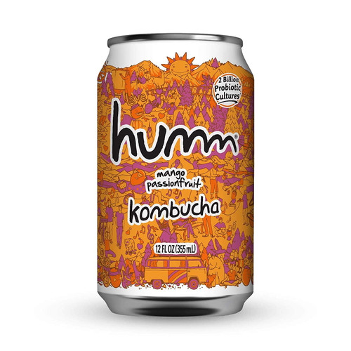 (pack Of 12)humm Kombucha, Mango Passionfruit, 14 Ounce