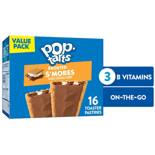Pop-tarts Toaster Pastries, Frosted S'mores, 27 Oz, 16 Count