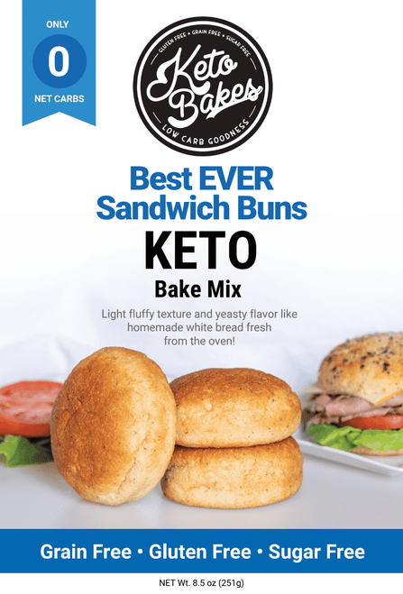 Keto Bakes Best Ever Sandwich Buns Mix 8.5 Oz