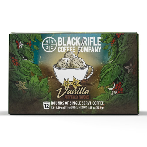 Black Rifle Coffee Vanilla Single-serve Pods, Medium Roast, 12 Ct