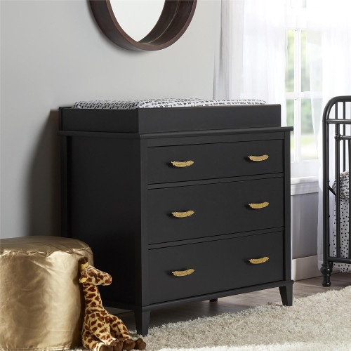 Little Seeds Monarch Hill Hawken 3 Drawer Changing Table, Black