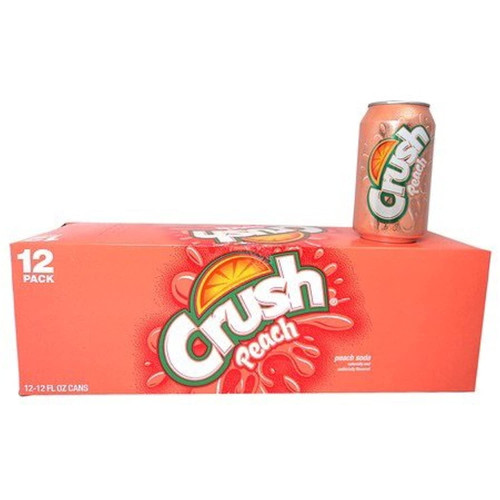 Crush Peach Soda 12oz Cans (pack Of 12)