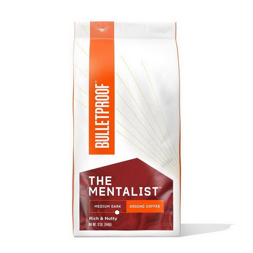 (price/case)bulletproof The Mentalist Medium Dark Roast Ground Coffee 6-12 Ounce