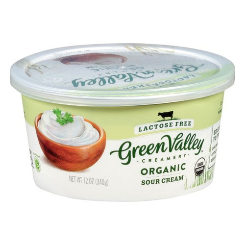 Green Valley Creamery Organic Lactose Free Sour Cream, 12.0 Oz