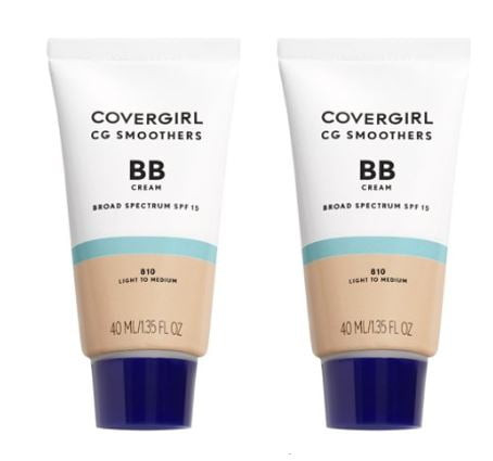 (2-pack) Covergirl Smoothers Lightweight Bb Cream With Spf 21, Light To Medium Skin Tones, 1.35 Fl Oz (40 Ml)