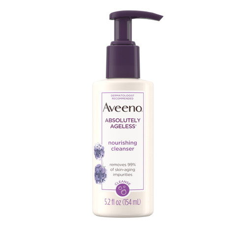 Aveeno Absolutely Ageless Nourishing Daily Facial Cleanser, 5.2 Fl. Oz