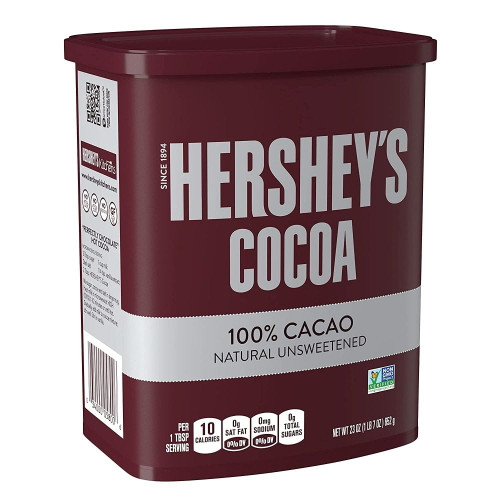 "hersheys Naturally Unsweetened Cocoa, Baking Cocoa, 23 Oz Container"