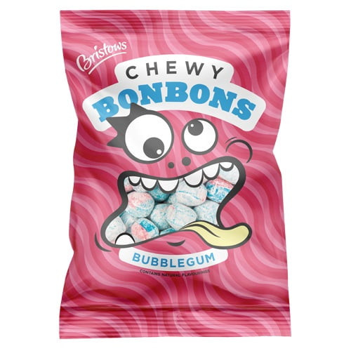 Bristows Chewy Bubblegum Bon Bons 150g (pack Of 6)