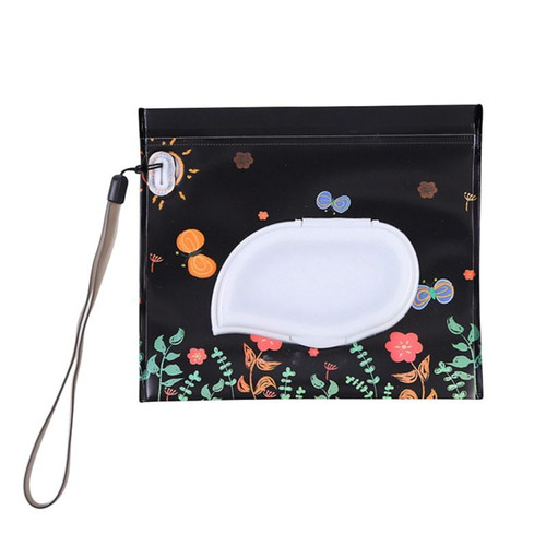 1pcs Eco-friendly Wet Wipe Pouch Dispenser Eva Case Travel Clutch Pouch Holder Reusable Portable Baby Wipes Container D
