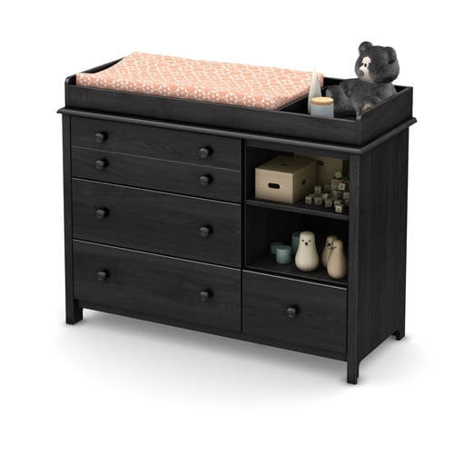 South Shore Changing Table With Removable Changing Station, Gay Oak