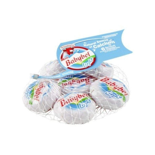 (12 Pack)the Laughing Cow Mini Babybel Semi-soft Cheese, Light