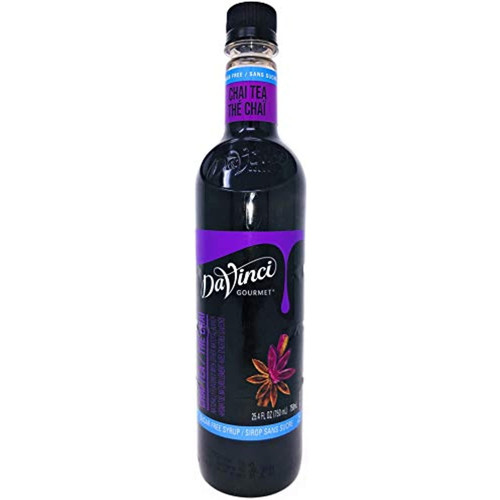 Davinci Gourmet Sugar Free Chai Tea Concentrate, 750 Ml Plastic Bottle
