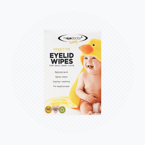 The Eye Doctor Sensitive Baby Eye Wipes - Sterile Baby Eyelid Wipes For Daily Care - Preservative, Detergent & Fragrance Free - 20ct Individually Sealed Wipes