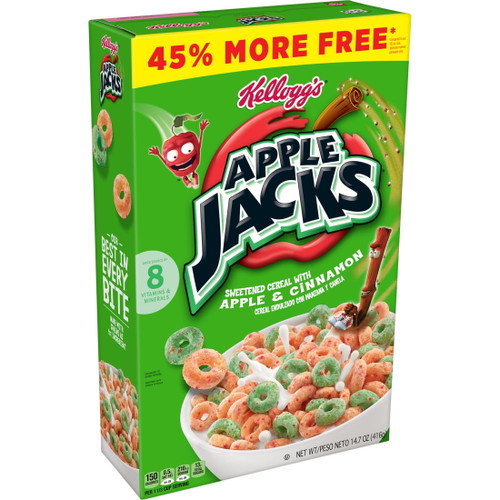 Kellogg's Apple Jacks Breakfast Cereal, Original, 14.7 Oz
