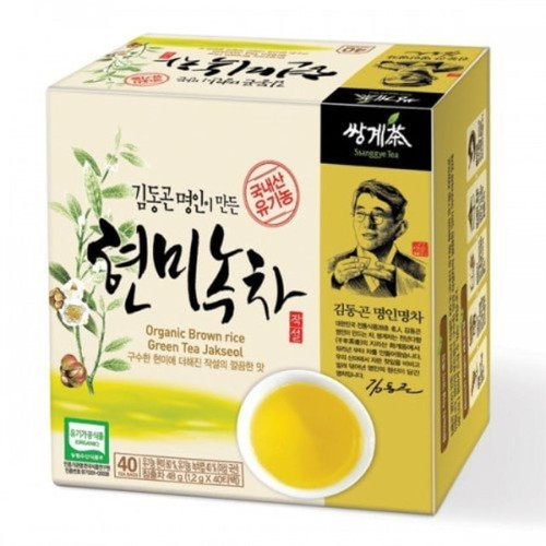Ssanggye Tea Korean Organic Brown Rice Green Tea 40 Tea Bags