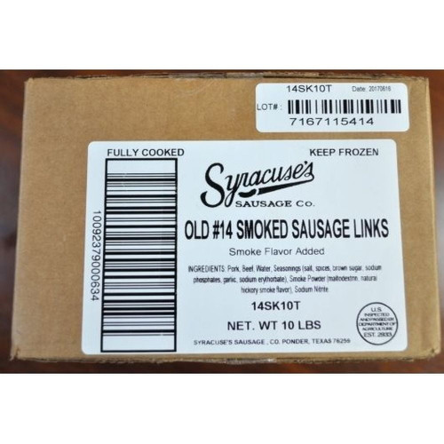 Syracuse Mini Smoked Sausage Link, 1.6 Ounce -- 100 Per Case.