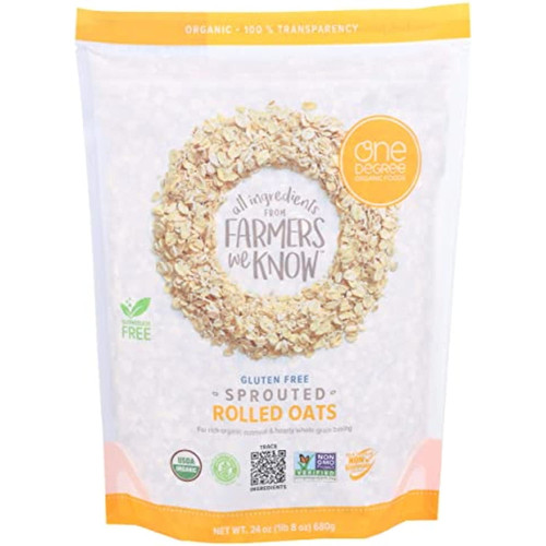 One Degree Organic Foods Organic Sprouted Rolled Oats, 24 Oz