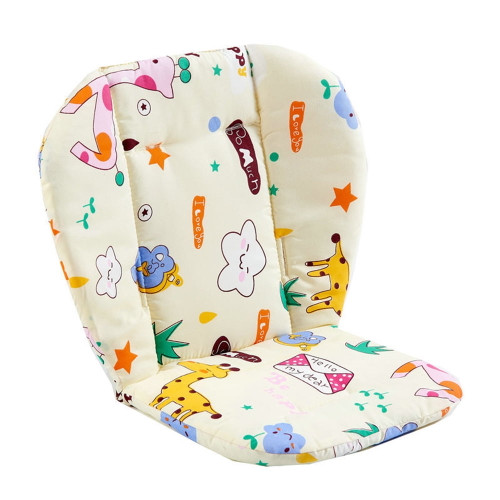 Bueautybox High Chair Pad,baby High Chair Seat Cushion Liner Mat Protection Pad Baby Stroller Pushchair Seat Cushion Cotton Mat Cartoon Printed Soft Thick Pad