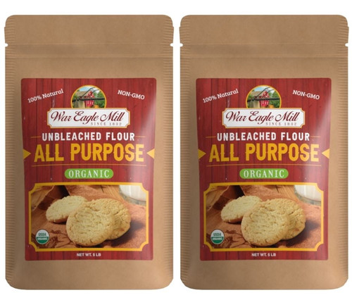 War Eagle Mill All Purpose Flour, Organic And Non-gmo 5lb 2 Pack Bags