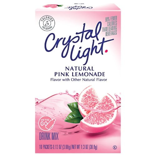 Crystal Light On The Go Pink Lemonade Sugar Free Soft Drink Mix