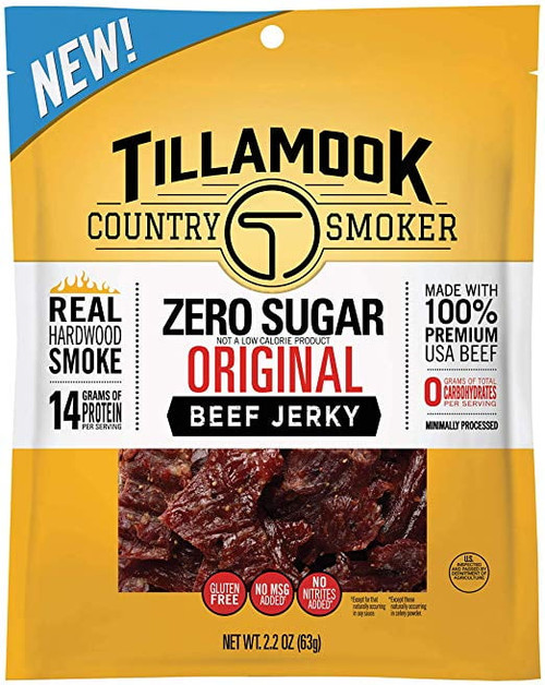 Tillamook Country Smoker Zero Sugar Original Beef Jerky