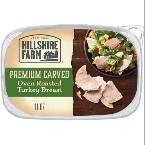 Hillshire Farm Premium Carved Oven Roasted Turkey Breast Deli Lunch Meat, 11 Oz