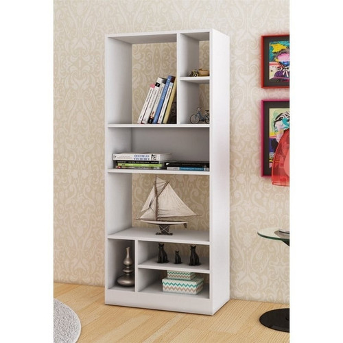 Manhattan Comfort Valenca 3.0 Series 8 Shelf Bookcase In White