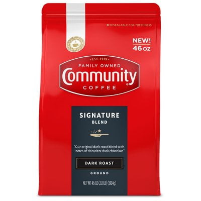 Community Coffee Ground Dark Roast, Signature Blend (46 Oz.)