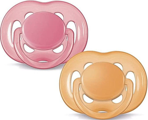 Philips Avent Freeflow Pacifier Bpa, Free Pink/orange, 6-18 Months (pack Of 2)